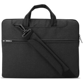 Lacdo 15.6 Inch Laptop Shoulder Bag Sleeve Case for 15.6" Acer Aspire 5 E 15, Predator Helios 300, Flagship/ASUS VivoBook 15, TUF FX505 / Dell Inspiron 15 / Lenovo IdeaPad/HP Pavilion, Envy, Black
