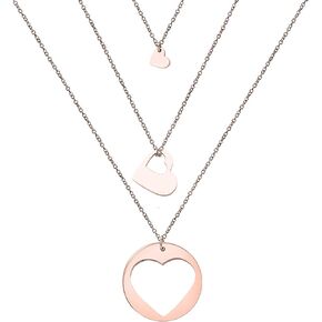 ENSIANTH Generations Necklace Set Mother's Day Gift Heart Cutout Necklace For Grandmother Mother Daughter