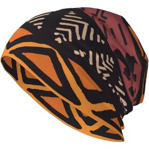 YILEQUAN Winter Knitted Beanie Hat for Women/Men - African Mud Cloth Tribal - Warm & Soft Caps for Outdoor Skiing in Saudi Arabia