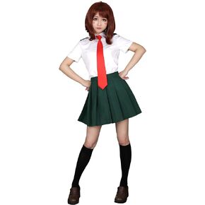 miccostumes Women's High School Summer Uniform Cosplay Costume with Tie