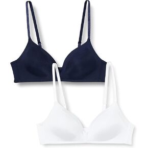 Iris & Lilly Women's Microfiber Wireless Bra, Pack of 2 in Kuwait