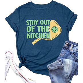 Pickleball Shirts Women Pickleball Heartbeat Graphic T-Shirt for Pickleball Lover Gift Shirt Paddleball Tee