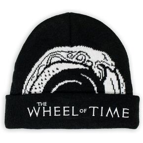 Ripple Junction The Wheel of Time Embroidered Logo & Great Serpent Symbol Adult Cuffed Beanie Hat Officially Licensed