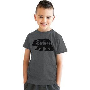 Youth Brother Bear T Shirt Cute Funny Family Sibling Tee Cool for Kids
