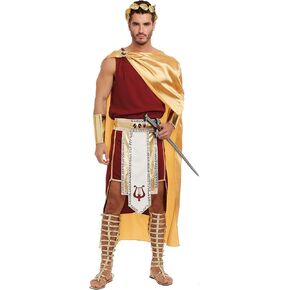Dreamgirl Mens Apollo Costume, Adult Greek God Halloween Costume
