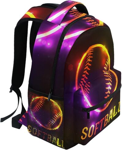 Krafig Boys Girls Kids Sport 3D Soccer School Backpacks Bookbag, Elementary School Bag Travel Backpack Daypack in Kuwait