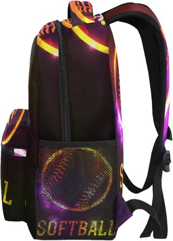 Krafig Boys Girls Kids Sport 3D Soccer School Backpacks Bookbag, Elementary School Bag Travel Backpack Daypack in Kuwait