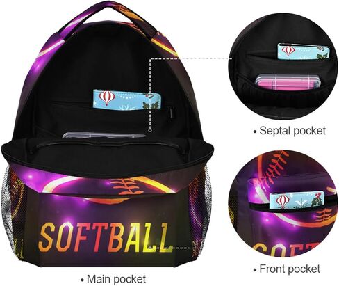 Krafig Boys Girls Kids Sport 3D Soccer School Backpacks Bookbag, Elementary School Bag Travel Backpack Daypack in Kuwait