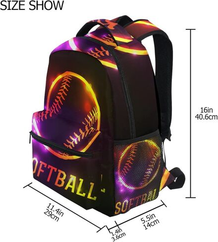 Krafig Boys Girls Kids Sport 3D Soccer School Backpacks Bookbag, Elementary School Bag Travel Backpack Daypack in Kuwait