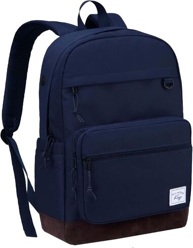 Kasqo Backpack for Men, Vintage School Backpack Bookbag for College Unisex Laptop Backpack Daypack for Work/Travel Black in Saudi Arabia