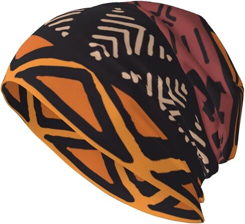 YILEQUAN Winter Knitted Beanie Hat for Women/Men - African Mud Cloth Tribal - Warm & Soft Caps for Outdoor Skiing in Saudi Arabia