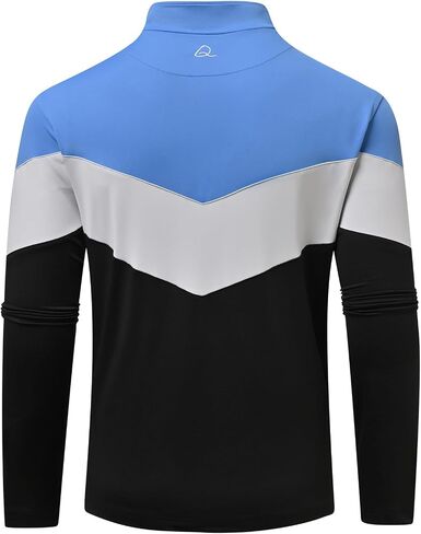 DEOLAX Quarter Zip Pullover Men Dry Fit 1/4 Zip Golf Pullover UPF50+ Moisture Wicking Mock Neck Mens Pullover Sweatshirts in Saudi Arabia