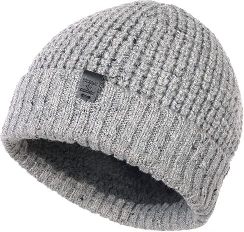 Bickley + Mitchell Sherpa Lined Thick Knit Cuffed Beanie in Saudi Arabia