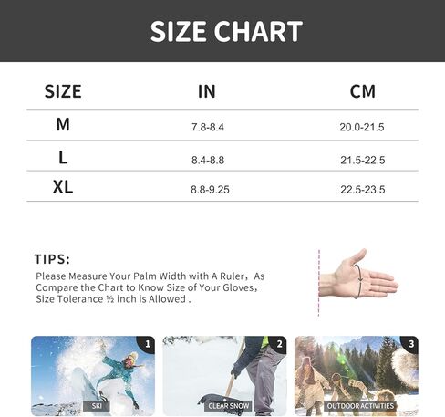 قفازات HLDD HANDLANDY للتزلج على الجليد في فصل الشتاء للرجال والنساء، قفازات ثينسوليت 3M مقاومة للرياح للاستخدام الخارجي مع تصميم قفازات مدمجة in Kuwait