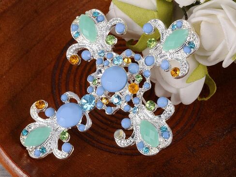 Alilang Cross Brooch Pin Antique Inspired Gorgeous Rhinestone Pendant in Saudi Arabia