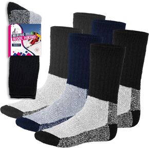 Debra Weitzner Merino Wool Thermal Socks For Men and Women - Cold Weather Extra-Warm Winter Boot Socks (3 Pairs)