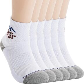 Pro Mountain Quarter Ankle Compression Athletic Cotton Mesh Hiking Socks