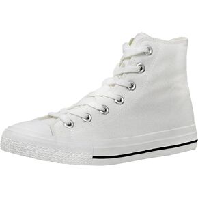 CUSHIONAIRE Women's Vance high top Canvas sneaker +Memory Foam