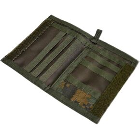 Chameleon Velcro Bifold Mens Wallet-Military Tactical Men Wallet- Canvas Thin Front Pocket Travel Bi-Fold Wallet-Best Nylon Travel Pouch in Kuwait