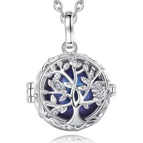 AEONSLOVE Harmony Ball Necklace Tree of Life Angel Chime Caller Necklace, Balls 18MM Llamador De Angeles Bola Necklace Pregnancy Gifts - 30 & 45 Chains