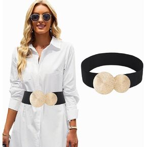Women Belt Circle Stretch Dresses Belt Elastic Vintage Waist Belt for Women and Girls