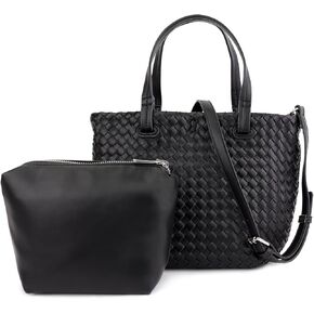 حقيبة يد Hoylake صغيرة منسوجة للنساء حقيبة كتف صغيرة من الجلد الناعم in Kuwait