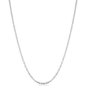 Kooljewelry Sterling Silver 1.6 mm Sparkle Chain Necklace (14, 16, 18, 20, 22, 24, 30 or 36 inch)