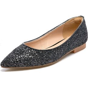 حذاء باليه نسائي مسطح من Felix & Flora بمقدمة مدببة ومريح وكلاسيكي لحفلات الزفاف يوميًا in Kuwait