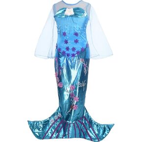 Dressy Daisy Girls' Princess Mermaid Costumes Fancy Dress Up Halloween Costume Size 4-6
