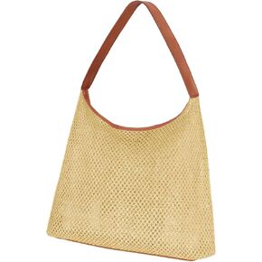 SUOSDEY القش المنسوجة حمل حقيبة اليدوية النسيج حقيبة الكتف محفظة القش حقيبة يد in Kuwait