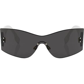 BURBERRY BELLA BE 3137 134287 White Plastic Rimless Sunglasses Grey Lens in Saudi Arabia