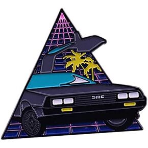 Dmc Delorean Hard Enamel Pin Badge Gamer Retrowave Nerd Gift For Back to the Future fans Man Woman