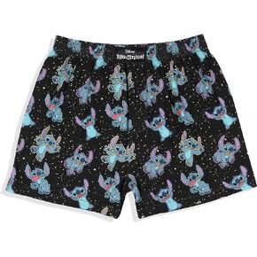Disney Men's Lilo And Stitch Floating In Space Multi-Character Boxer Shorts Boxers Underwear