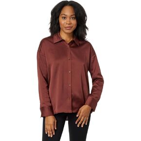 Kristin Stitched Satin Shirt