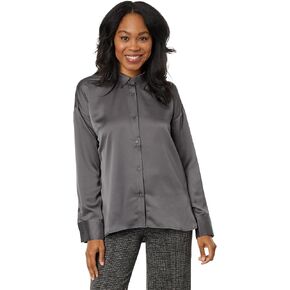 Kristin Stitched Satin Shirt