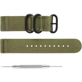 HANYTON Watch Bands - Ballistic Nylon Quick Release Style Straps With Black High End Heavy Buckle & Width - 18mm, 20mm, or 22mm