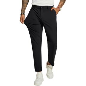 PJ PAUL JONES Men's 4 Way Stretch Golf Pants Casual Slim Fit Lightweight Joggers Pants Buesiness Dress Pant Trousers