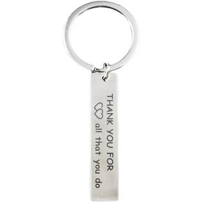 Appreciation Gift Thank You for All That You Do Keychain Thank You Gift for Nurse Teacher Coach Employee