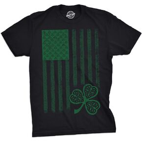 Mens Novelty Saint Patricks T Shirt Funny Irish Tees Cool Party Tees for Guys