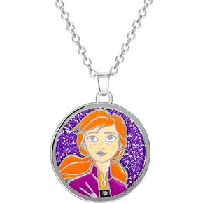 Disney Frozen II Necklace - Frozen Necklace with Anna or Elsa Pendant Jewelry - Frozen Jewelry