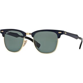 Ray-Ban RB3507 CLUBMASTER ALUMINUM Sunglasses For Men For Women + BUNDLE with Designer iWear Eyewear Care Kit