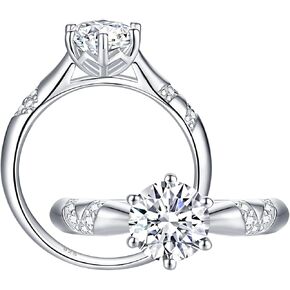 Blongme خاتم محسن للخطوبة مجموعات الزفاف الخلود خاتم الزفاف للنساء 925 الفضة الاسترليني مكعب زركونيا ارتفع الذهب الأسود حجم 5-12 in Kuwait