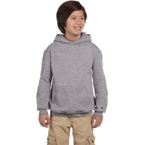 Champion Boys Boys' Big Powerblend Eco Fleece Pullover Hoodie, Light Steel, S