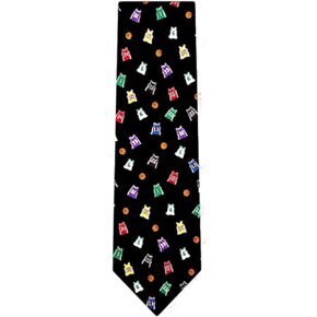 Basketball Legends Black Silk Tie