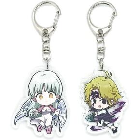 Inc. - Set of 2 The Seven Deadly Sins Acrylic Keychain Meliodas, Elizabeth Liones