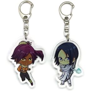Inc. - Set of 2 Bleac Acrylic Keychain Uryuu Ishida, Yoruichi Shihouin