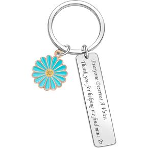 ORZOESD Speech Therapy Gifts Speech Pathologist Keychain Speech Therapist Jewelry Speech Teacher Keychain