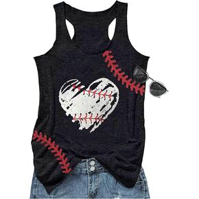 Baseball Mom Tank Tops for Women Funny Baseball Workout Tank Tops Summer Sleeveless Baseball Tee Shirts Tops in Kuwait