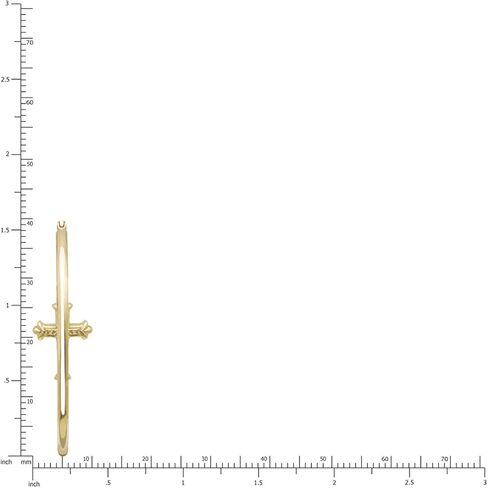 اقراط حلقية من الذهب الاصفر عيار 14 قيراط in Kuwait