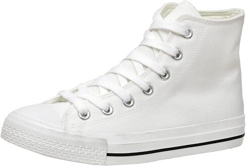 CUSHIONAIRE Women's Vance high top Canvas sneaker +Memory Foam in Saudi Arabia